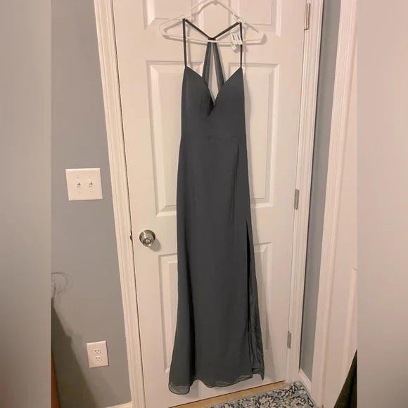 Azazie | Dresses | Brand New Azazie Manila Pewter Floor Length Chiffon Bridesmaid Dress Size 8 | Poshmark Azazie | Dresses | Brand New Azazie Manila Pewter Floor Length Chiffon Bridesmaid Dress Size 8 | Poshmark